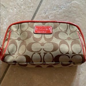 Coach makeup bag